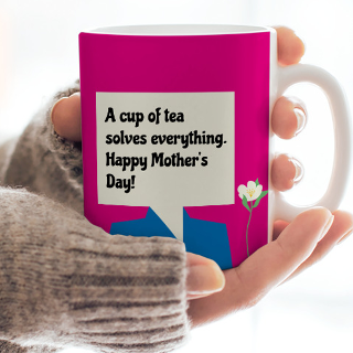 Personalised `Cup of Tea` Mother's Day Mug
