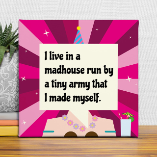 Personalised `Madhouse` Canvas